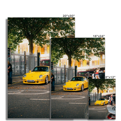 Poster 030 - Porsche 911 (993) Turbo S - Speed Yellow